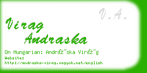 virag andraska business card